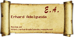 Erhard Adelgunda névjegykártya